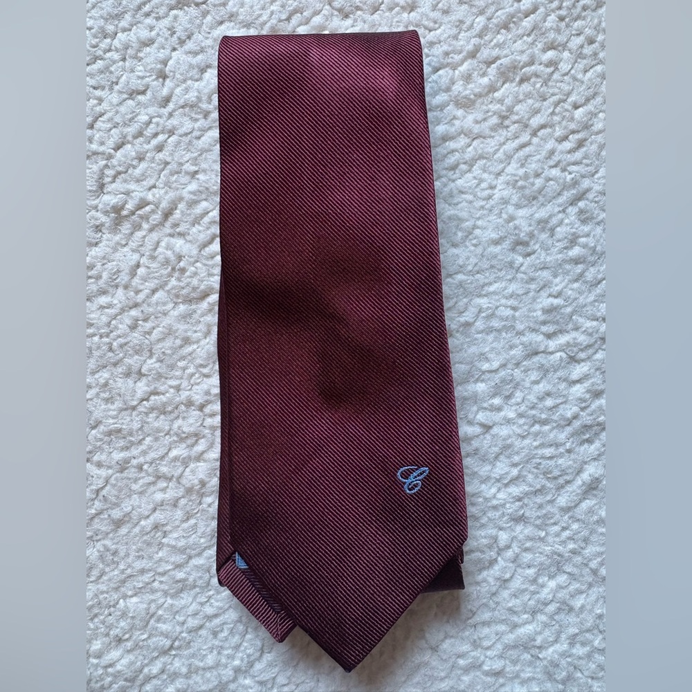 Chopard🔥100% Authentic Chopard Elegant Burgundy❤️ Tie🔥